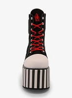 YRU X Emily The Strange Stripe Platform Boots