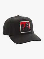 Scream Ghost Face Patch Snapback Hat