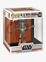 Funko Star Wars The Mandalorian Pop! IG-12 With Grogu Vinyl Bobble-Head Figure