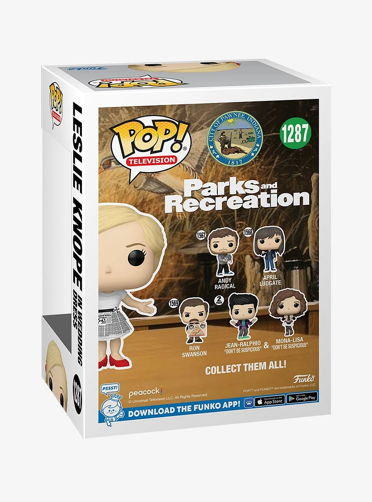 Funko Parks And Recreation Pop! Television Leslie Knope (In Wedding Dress) Vinyl Figure