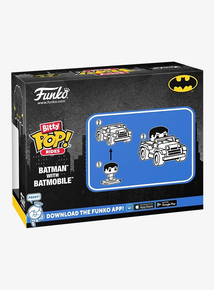 Funko DC Comics Bitty Pop! Rides Batman With Batmobile Vinyl Figure