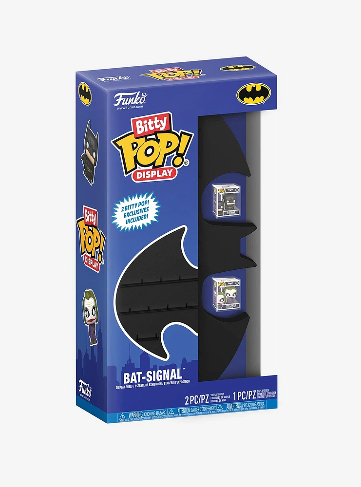 Funko DC Comics Bitty Pop! Display Bat-Signal Shelf & Figure Set