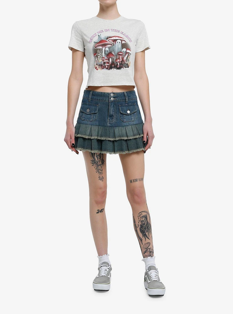 Thorn & Fable Bury Me The Earth Girls Crop T-Shirt