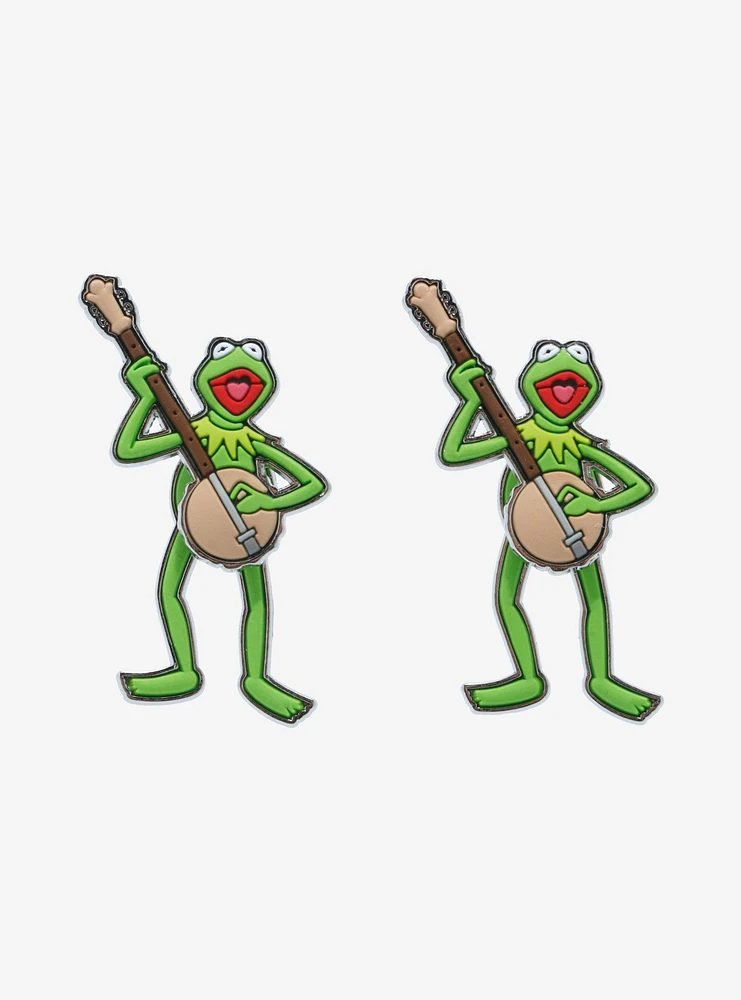 Disney The Muppets Kermit Banjo Front/Back Earrings