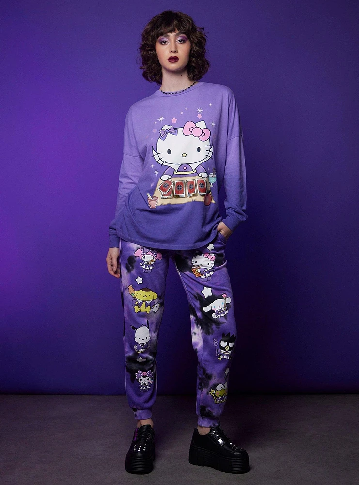 Hello Kitty And Friends Magic Card Tie-Dye Girls Jogger Sweatpants