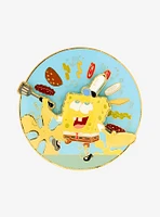 SpongeBob SquarePants Krabby Patty Spinning Enamel Pin — BoxLunch Exclusive