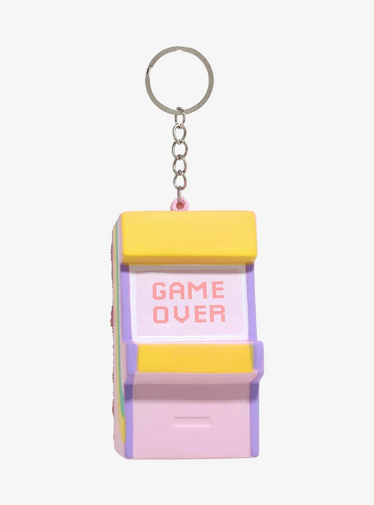 Game Over Arcade Machine Squishy Key Chain