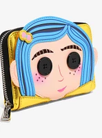 Loungefly Coraline Doll Coraline Figural Small Zip Wallet