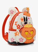 Loungefly Disney Minnie Mouse Floral Pumpkin Glow-in-the-Dark Light-Up Mini Backpack