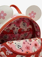 Loungefly Disney Minnie Mouse Floral Pumpkin Glow-in-the-Dark Light-Up Mini Backpack