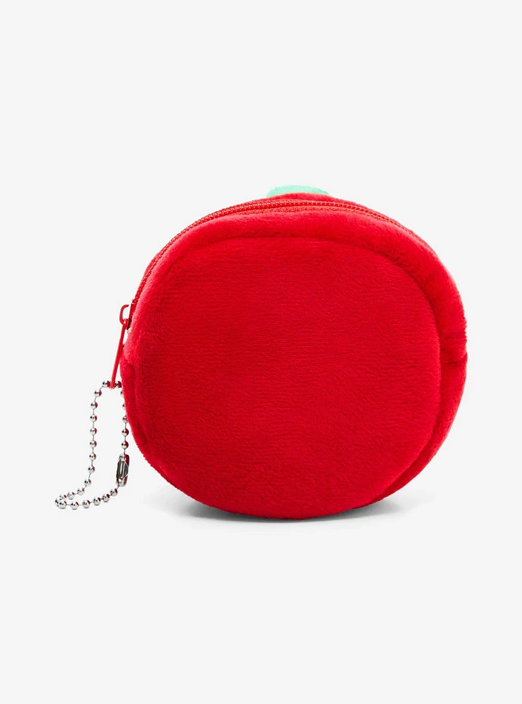 Strawberry Plush Pouch Key Chain