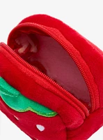 Strawberry Plush Pouch Key Chain