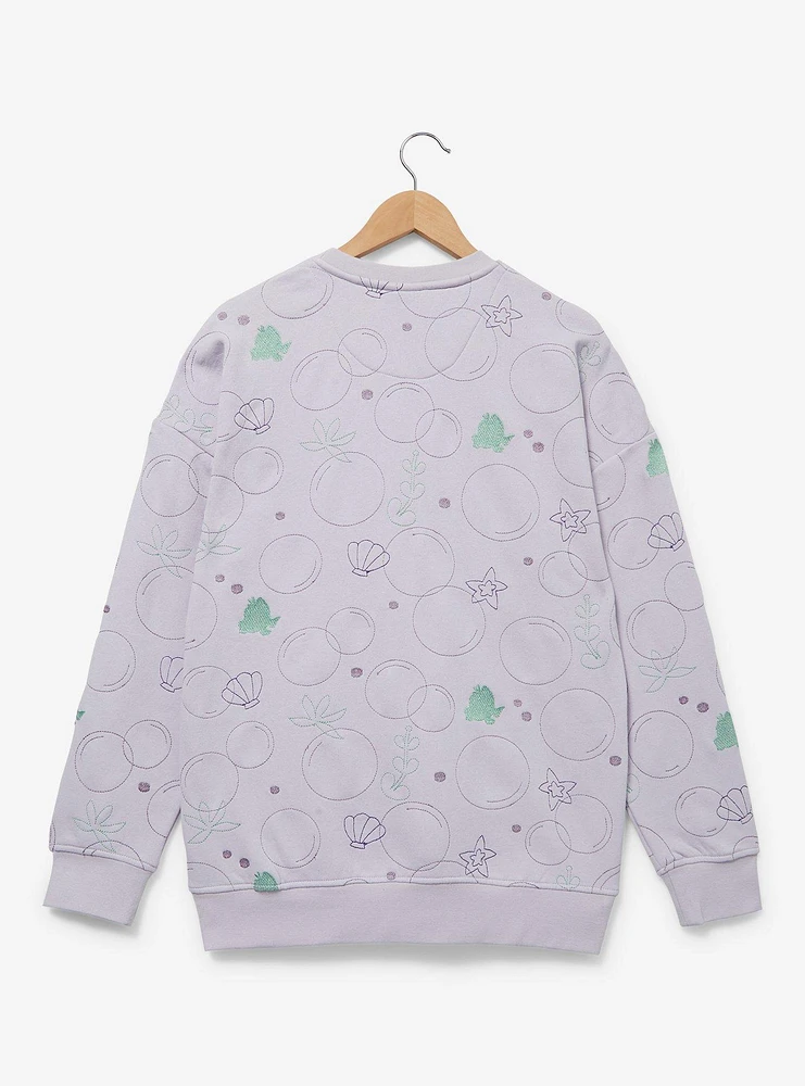Disney The Little Mermaid Ariel Topographic Shell Crewneck — BoxLunch Exclusive