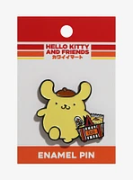 Sanrio Kawaii Mart Pompompurin Shopping Basket Enamel Pin - BoxLunch Exclusive