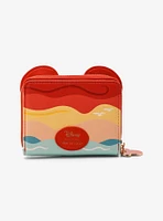 Our Universe Disney Mickey Mouse Sunset Beach Small Zip Wallet - BoxLunch Exclusive