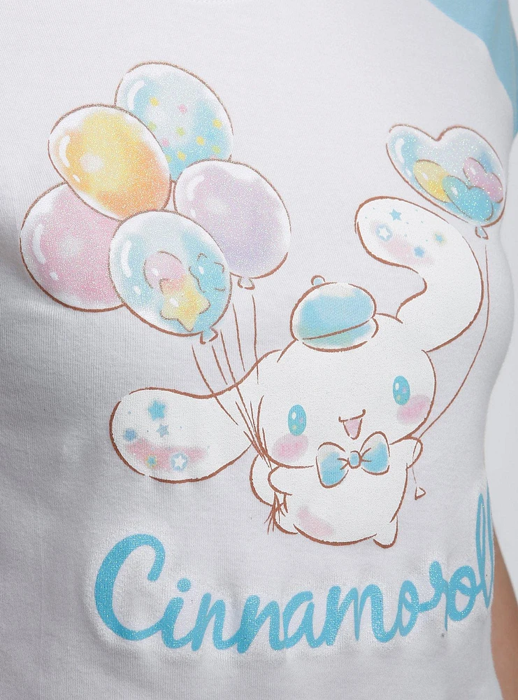 Cinnamoroll Balloons Raglan Girls Baby T-Shirt