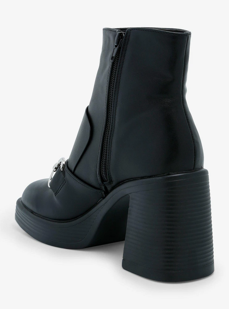 Yoki Karil Buckle Hardware Ankle Boots