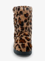 Yoki Holland Cheetah Fuzzy Boots