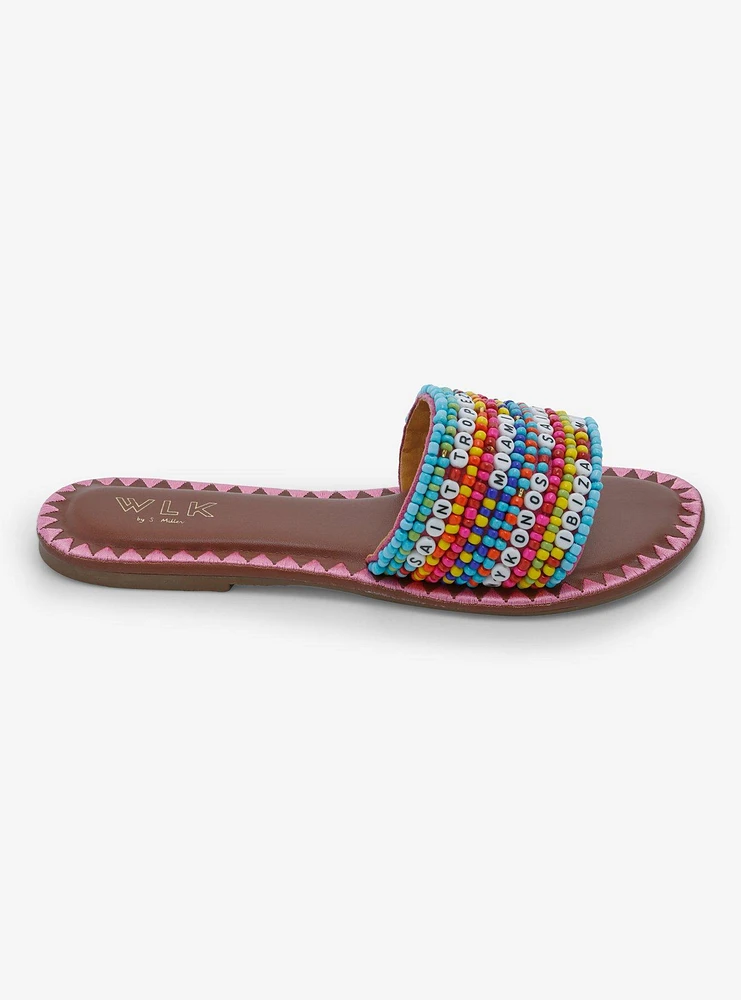 WLK By S. Miller Vacation Beaded Sandals