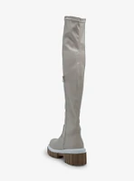 Yoki Bone Thigh-High Chunky Boots