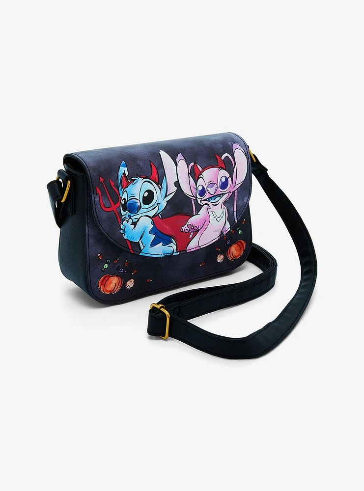 Loungefly Disney Stitch & Angel Devils Crossbody Bag