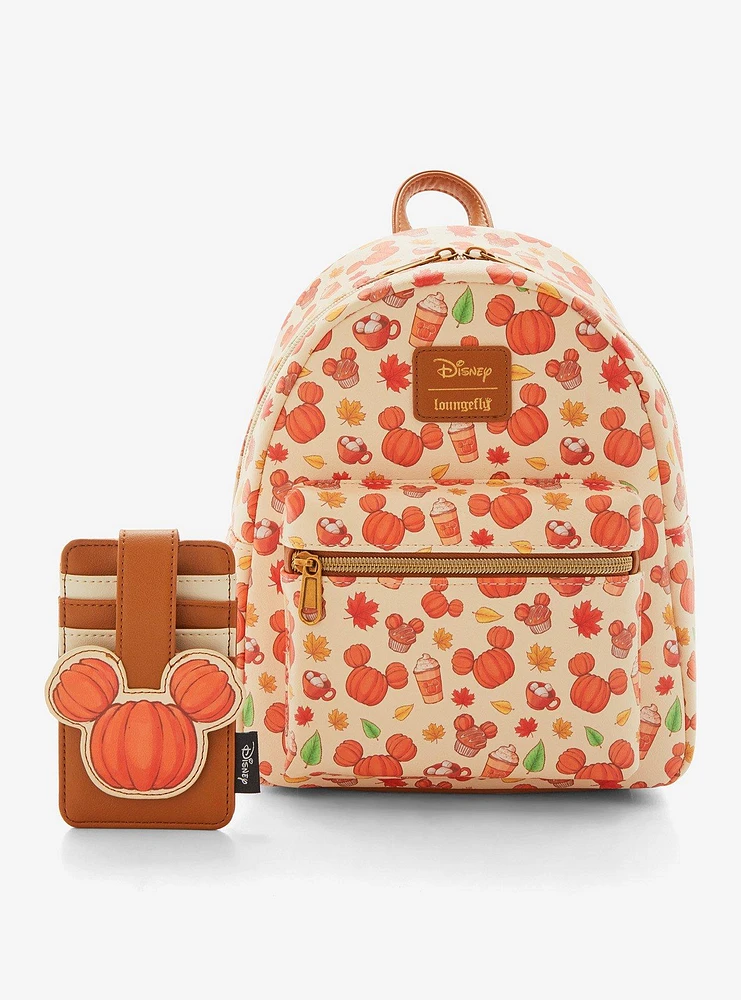 Loungefly Disney Mickey Mouse Pumpkin Treats Mini Backpack