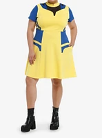 Her Universe Marvel Deadpool & Wolverine Color-Block Dress Plus