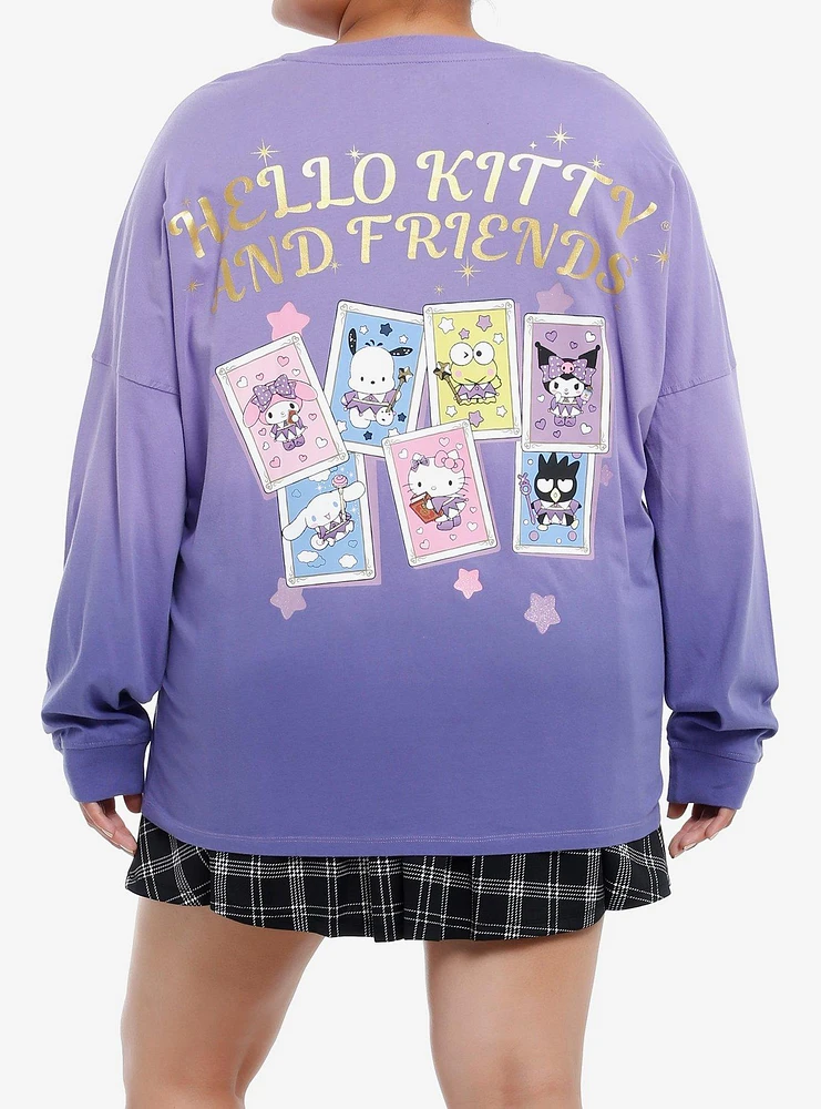 Hello Kitty And Friends Magic Card Girls Long-Sleeve Athletic Jersey Plus