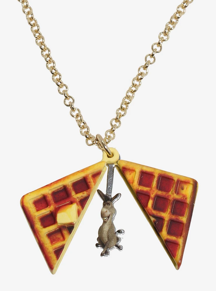 Shrek Donkey Waffle Locket Necklace