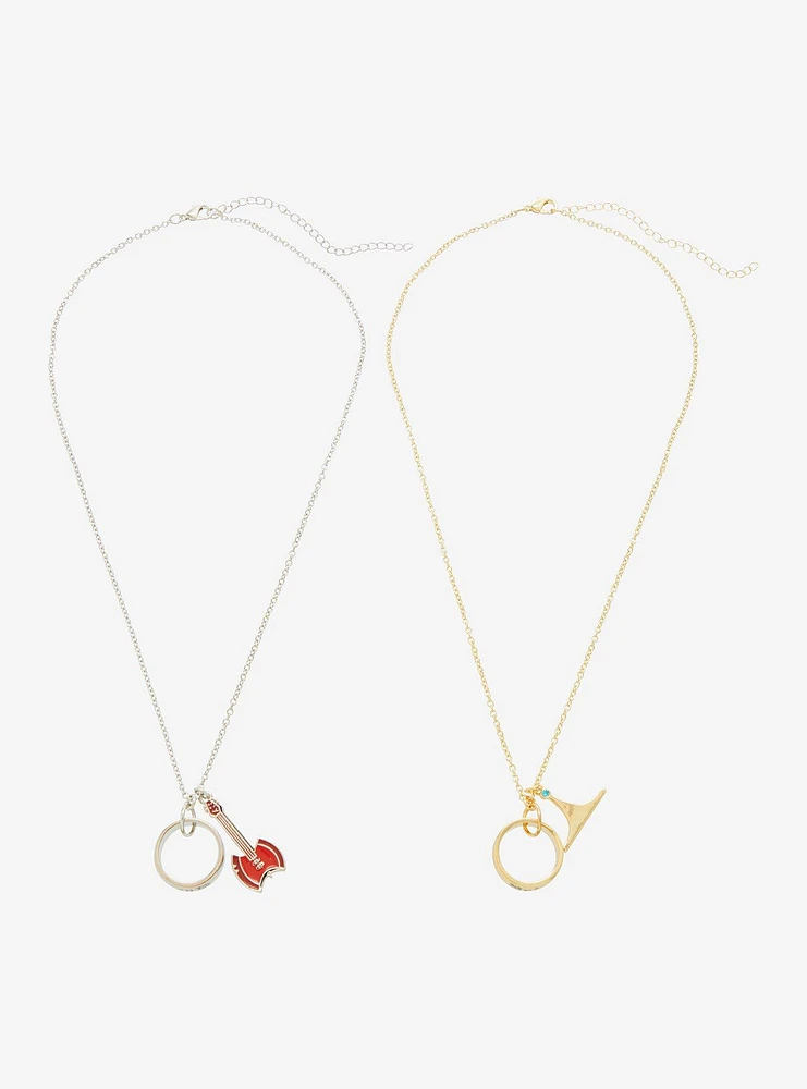 Adventure Time Marceline & Princess Bubblegum Best Friend Necklace Set