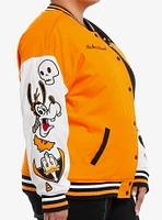 Her Universe Disney Halloween Split Girls Oversized Varsity Jacket Plus