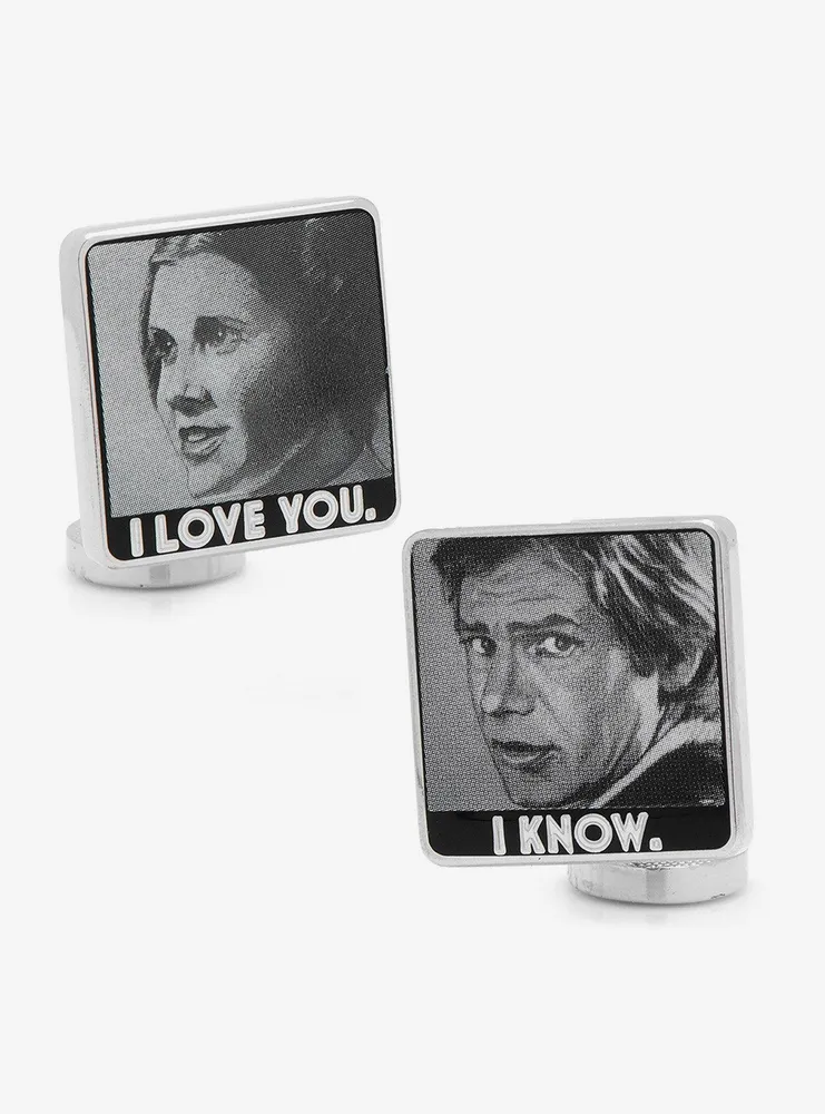 Star Wars "I Love You I Know" Cufflinks and Tie Bar Set