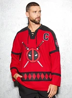 Marvel Deadpool Logo Hockey Jersey - BoxLunch Exclusive