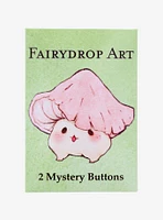 Mushroom Buddies Blind Bag Button By Fairydrop Art