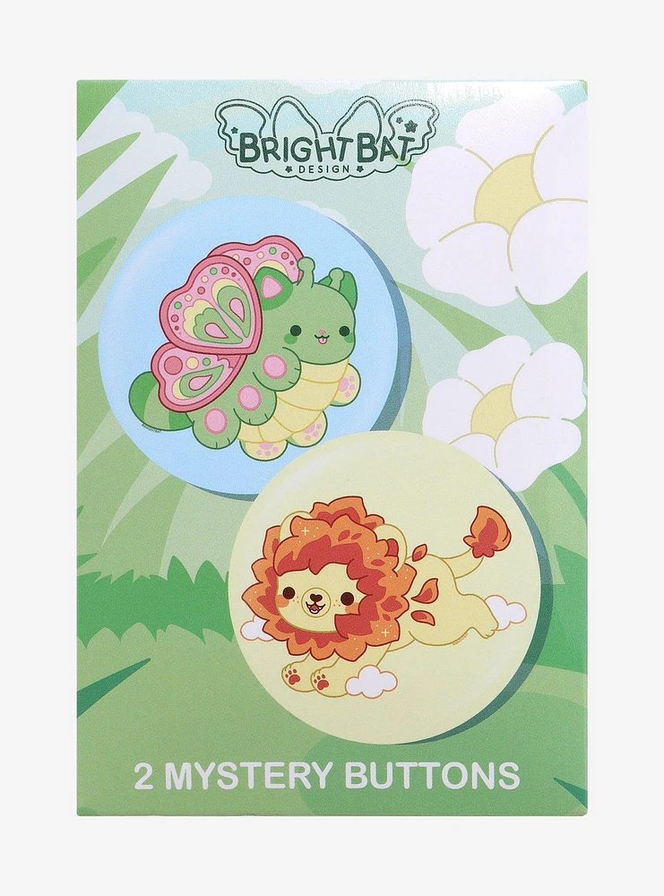 Mystery Animal Blind Bag Button Set By Bright Bat Design