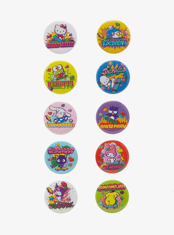 Hello Kitty And Friends Graffiti 2-Pack Blind Bag Button