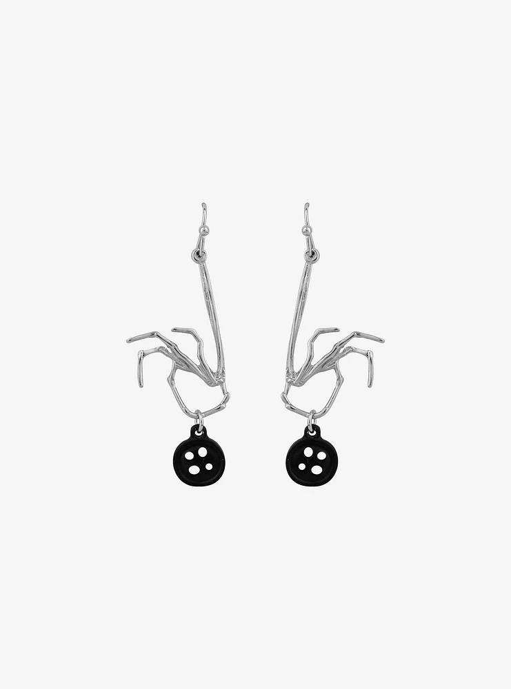 Coraline Beldam Hand Button Earrings