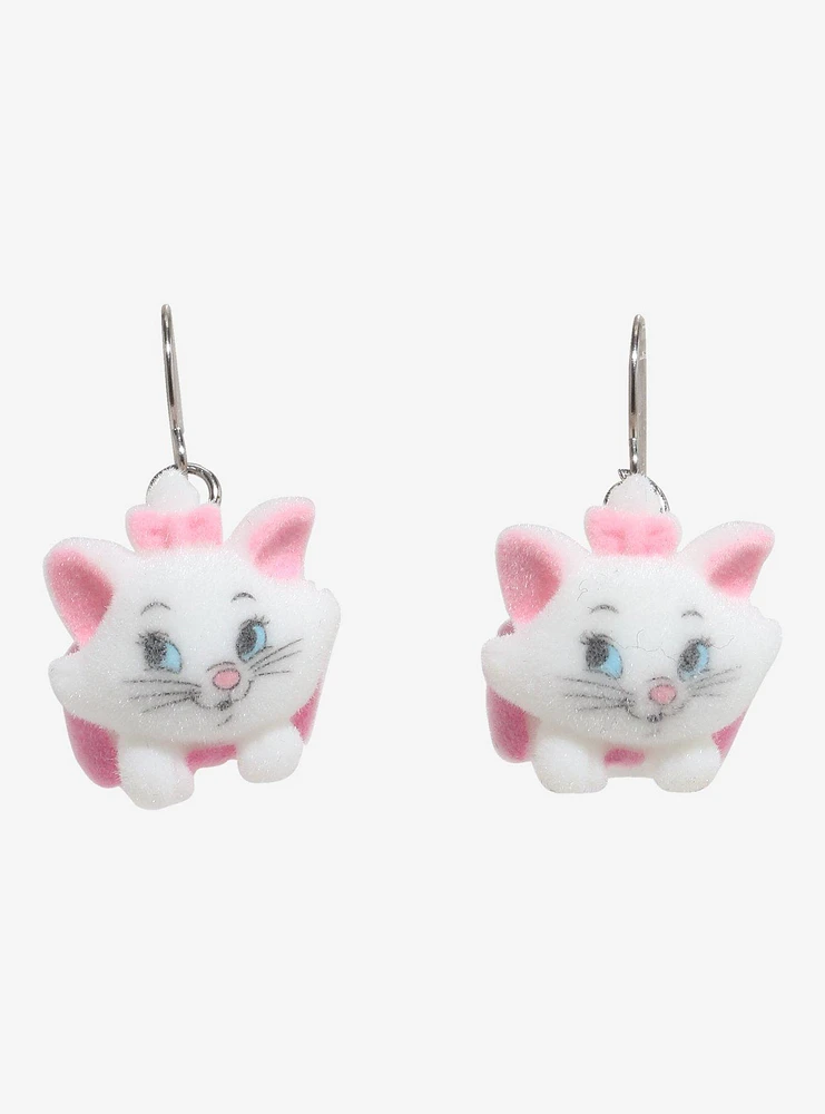 Disney The Aristocats Marie Flocked Earrings