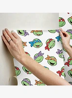 Teenage Mutant Ninja Turtles Character Faces Peel and Stick Wallpaper