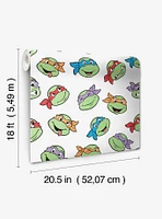 Teenage Mutant Ninja Turtles Character Faces Peel and Stick Wallpaper