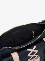 Black & Pink Lolita Heart Bow Baguette Bag