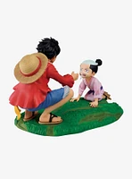 Bandai Spirits One Piece Ichibansho Revible Moment Monkey D. Luffy & Momonosuke Figure(A New Dawn Ver.)