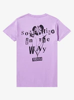 Nirvana Something The Way Purple Boyfriend Fit Girls T-Shirt