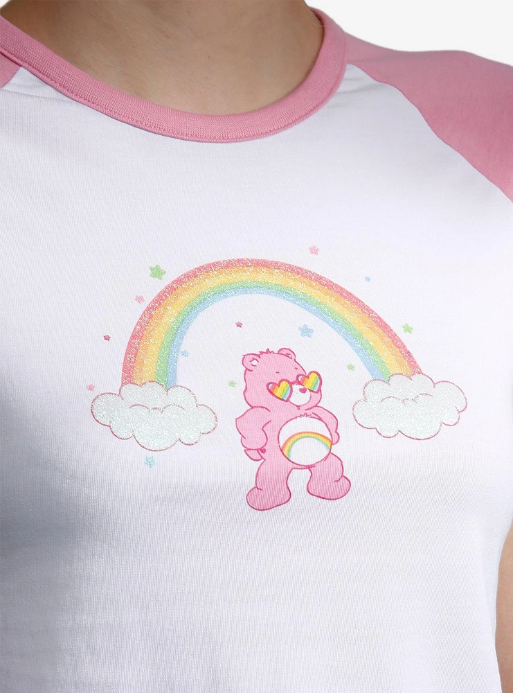 Care Bears Rainbow Glitter Girls Baby Raglan T-Shirt