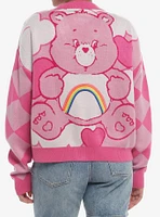 Care Bears Pink Knit Girls Cardigan