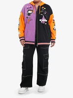 Hello Kitty And Friends Halloween Split Color-Block Girls Hoodie Plus