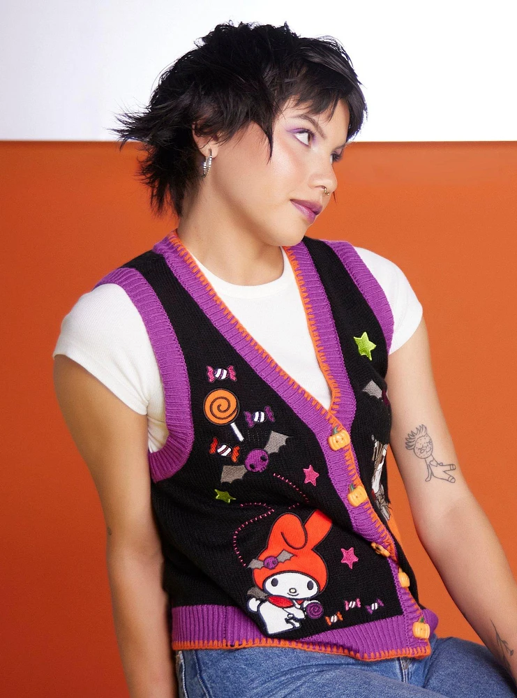 My Melody & Kuromi Halloween Girls Sweater Vest