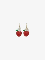 Thorn & Fable Red Apple Drop Earrings