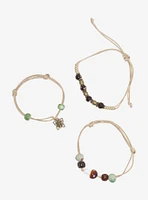 Thorn & Fable Mushroom Butterfly Bead Cord Bracelet Set