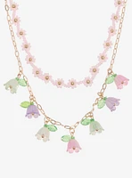 Thorn & Fable Flower Bead Layered Necklace